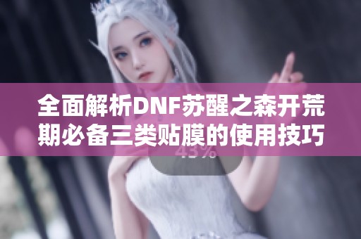 全面解析DNF苏醒之森开荒期必备三类贴膜的使用技巧