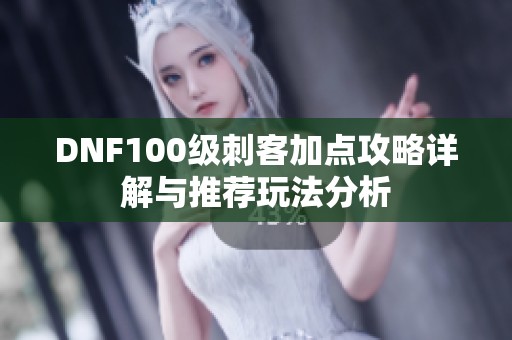 DNF100级刺客加点攻略详解与推荐玩法分析