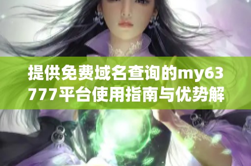 提供免费域名查询的my63777平台使用指南与优势解析