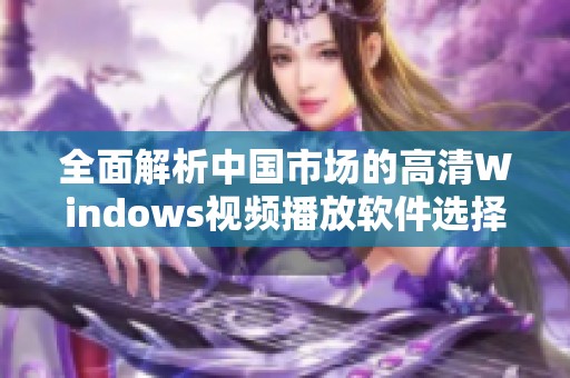 全面解析中国市场的高清Windows视频播放软件选择与推荐