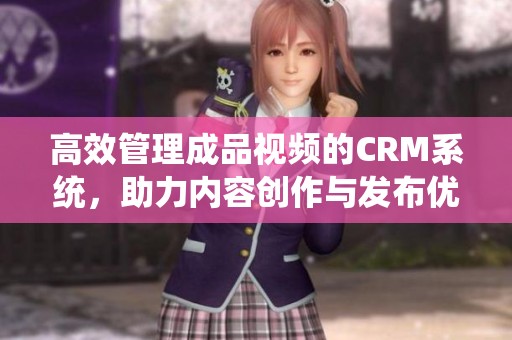 高效管理成品视频的CRM系统，助力内容创作与发布优化