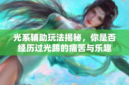 光系辅助玩法揭秘，你是否经历过光踢的痛苦与乐趣