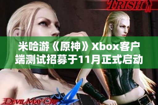 米哈游《原神》Xbox客户端测试招募于11月正式启动