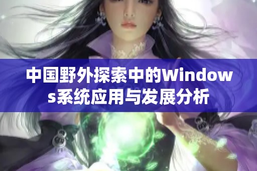 中国野外探索中的Windows系统应用与发展分析