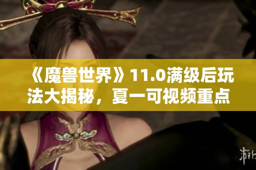 《魔兽世界》11.0满级后玩法大揭秘，夏一可视频重点解析