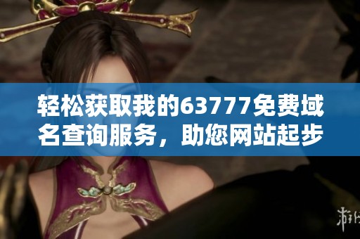 轻松获取我的63777免费域名查询服务，助您网站起步