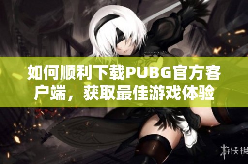 如何顺利下载PUBG官方客户端，获取最佳游戏体验