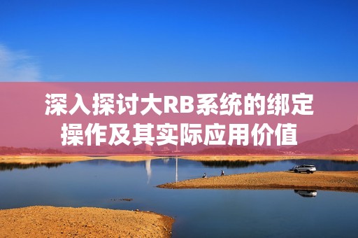 深入探讨大RB系统的绑定操作及其实际应用价值