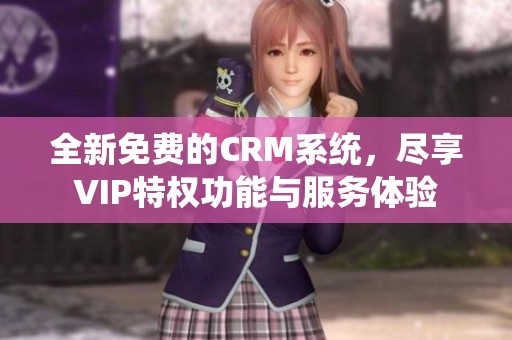 全新免费的CRM系统，尽享VIP特权功能与服务体验