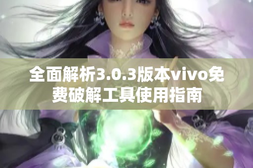 全面解析3.0.3版本vivo免费破解工具使用指南