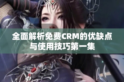 全面解析免费CRM的优缺点与使用技巧第一集