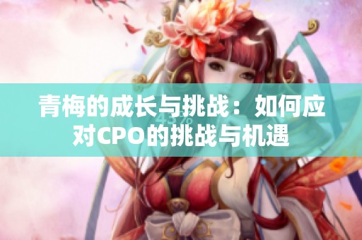 青梅的成长与挑战：如何应对CPO的挑战与机遇