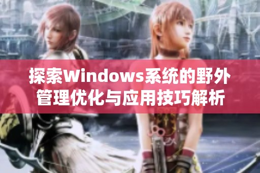 探索Windows系统的野外管理优化与应用技巧解析