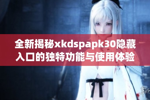 全新揭秘xkdspapk30隐藏入口的独特功能与使用体验