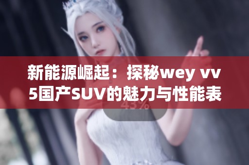 新能源崛起：探秘wey vv5国产SUV的魅力与性能表现