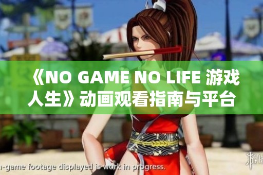 《NO GAME NO LIFE 游戏人生》动画观看指南与平台推荐