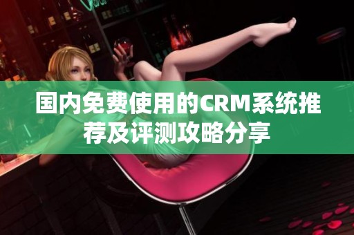 国内免费使用的CRM系统推荐及评测攻略分享