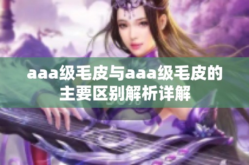 aaa级毛皮与aaa级毛皮的主要区别解析详解