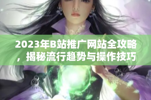 2023年B站推广网站全攻略，揭秘流行趋势与操作技巧