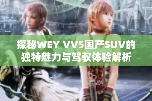 探秘WEY VV5国产SUV的独特魅力与驾驭体验解析