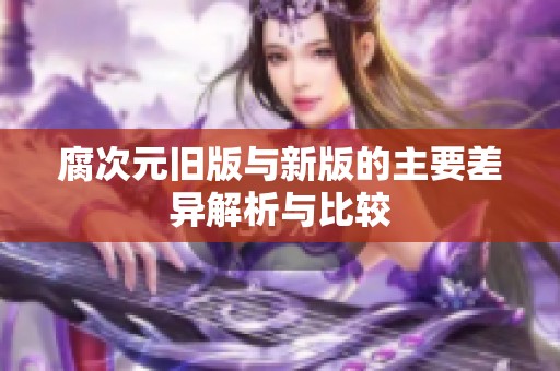 腐次元旧版与新版的主要差异解析与比较