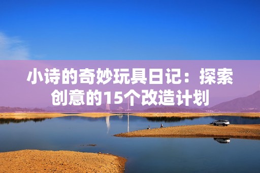 小诗的奇妙玩具日记：探索创意的15个改造计划