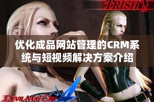 优化成品网站管理的CRM系统与短视频解决方案介绍