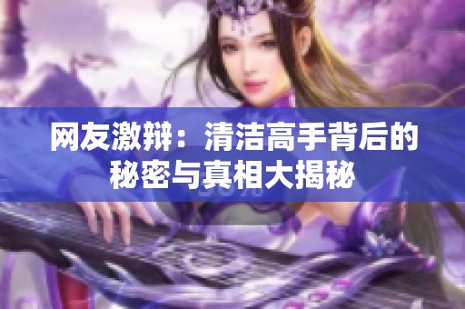 网友激辩：清洁高手背后的秘密与真相大揭秘