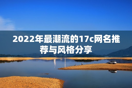 2022年最潮流的17c网名推荐与风格分享