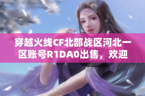 穿越火线CF北部战区河北一区账号R1DA0出售，欢迎咨询购买