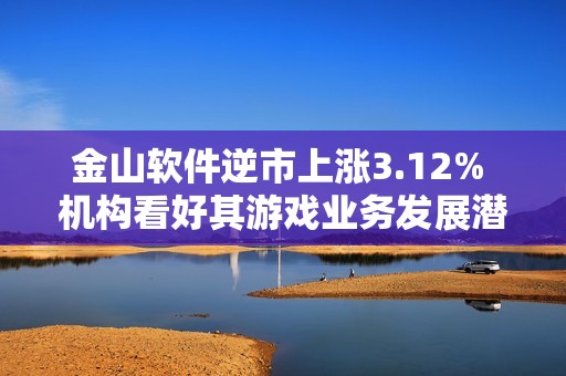 金山软件逆市上涨3.12% 机构看好其游戏业务发展潜力