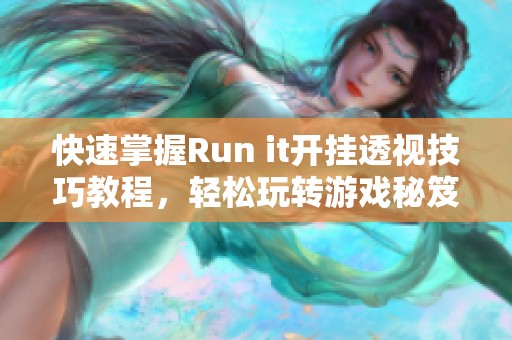 快速掌握Run it开挂透视技巧教程，轻松玩转游戏秘笈