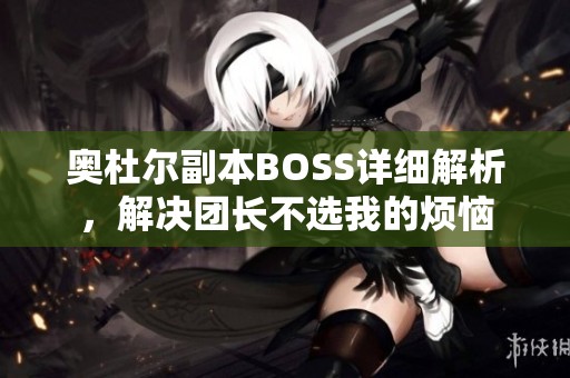 奥杜尔副本BOSS详细解析，解决团长不选我的烦恼