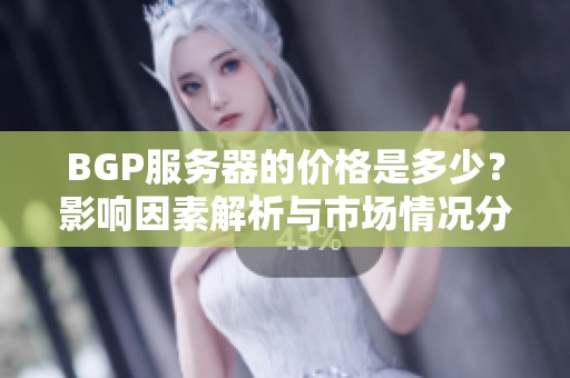 BGP服务器的价格是多少？影响因素解析与市场情况分析