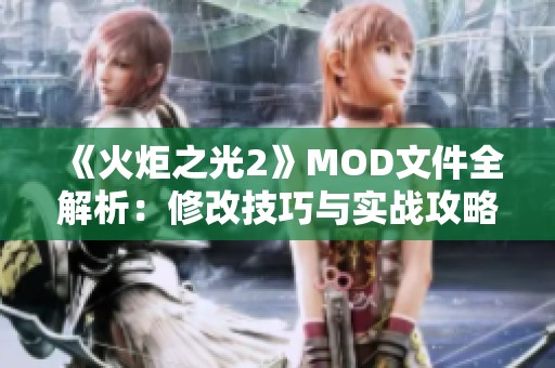 《火炬之光2》MOD文件全解析：修改技巧与实战攻略分享