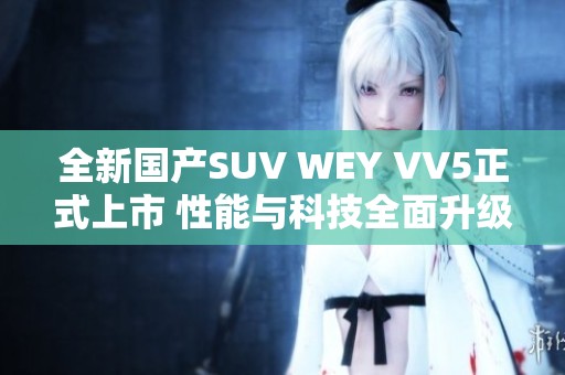 全新国产SUV WEY VV5正式上市 性能与科技全面升级