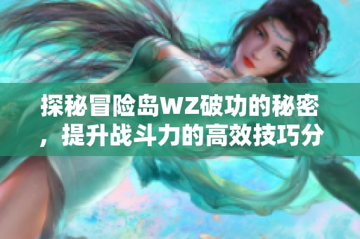 探秘冒险岛WZ破功的秘密，提升战斗力的高效技巧分享